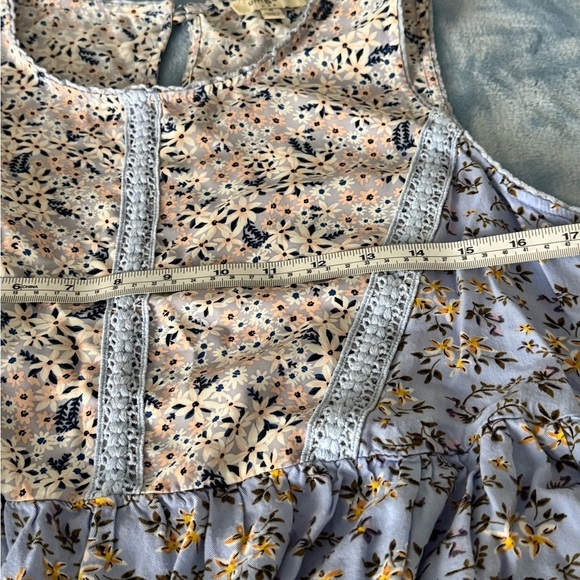 Umgee Women’s Blue Floral Sleeveless Top Blouse – Size M, Casual/Boho Chic - Picture 6 of 6